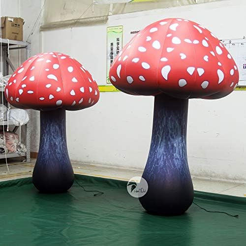 Hongy гигантска реклама за надувување на печурки изградена во LED светла за изложбена забава