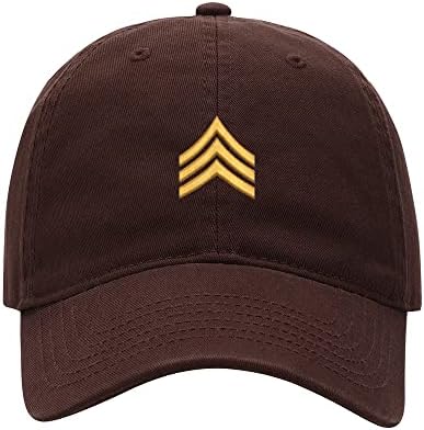 L8502-lxyb Бејзбол капа Мажи Армиски ранг лепенка наредник везена измиена памучна тато капа бејзбол капачиња