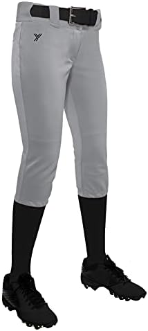 Youper Youth Girls Elite Belted Ship Rise FastPitch Softball Pant