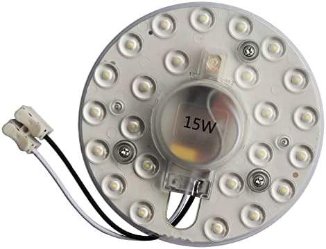 Комплет за светло на вентилаторот на Олимстар 15W, LED таванот, LED панел за светло за светло за монтирање на таванот, комплет за ретрофитирање на LED лесен мотор, 4500K прир?