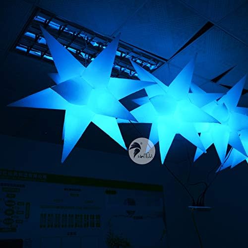 Голема висечка рекламна декорација на надувување LED светла надуени starsвезди