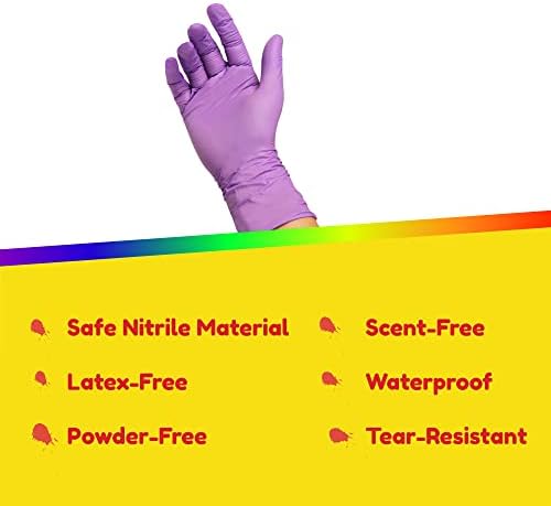 Производи За хиглос Занаетчиски Ракавици За Деца-Нитрилен Латекс-Бесплатно Заштитете Ги Рацете-Повеќекратна Употреба-За Еднократна Употреба-5