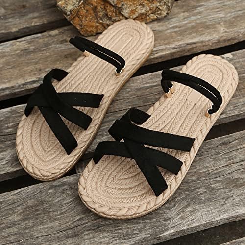 Сандали за жени рамни папучи Флип Флопс чевли лето обична плажа бохемија чевли бебе девојки сандали