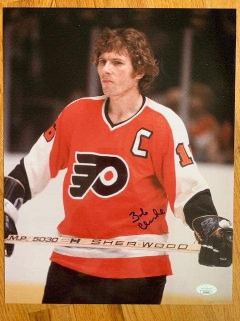 Боби Кларк Хард потпиша преголема 11х14 Фото Филаделфија Флаери ЈСА - Автограмирани фотографии од НХЛ