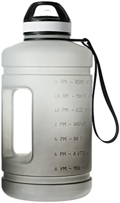 Минисо 74 мл градиентно шише со вода со временски маркер и слама - БПА бесплатно, протекување, еднократно флип -врв за спорт и фитнес