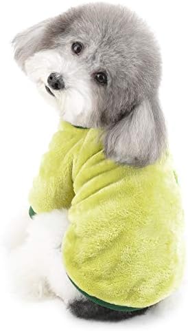 Ранфи облека за миленичиња за мало куче кадифено џемпер топло руно облека со палто кученце мачка за спиење кошула Две ракави меки