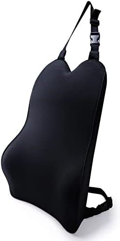 Лумбална перница за поддршка за автомобил -меморија од пена за назад Поддршка за возење замор/олеснување на болката во грбот -Двојни ленти Подобро да ја поправат по