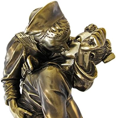 ПТЦ 12 инчи морнар Бакнување медицинска сестра Историска морнарица сцена статуа на статуа