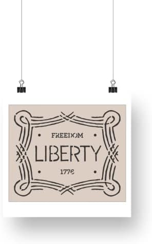 1776 Слобода &засилувач; Слобода Патриотски Американската Револуција Матрица Најдобар Винил Големи Матрици За Сликање На Дрво,