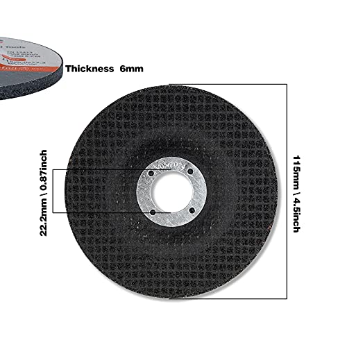 Тркала за мелење на Лизмоф 4-1/2 x 7/8 инчи за општа намена Метал и не'рѓосувачки челик, диск за мелење алуминиум оксид за мелница за агол,