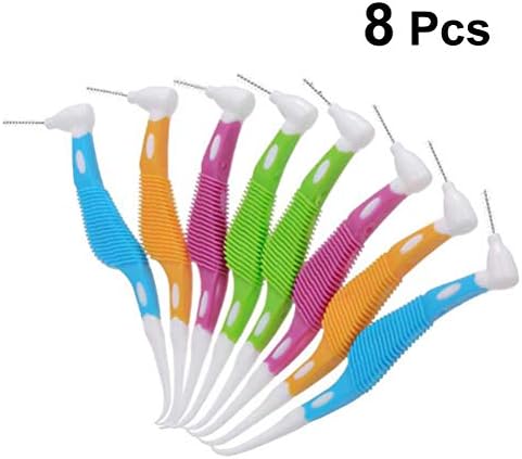 Artibetter 8pcs Интердементална четка чистач за чистење на заби за чистење на заби