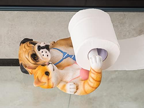 Држач за кујнски кучиња за кучиња 3D кујнски хартија решетката за бања за бања за пешкир, кој е организатор на држач за хартија