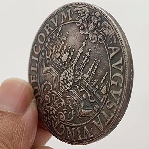 1641 Скитници Монета Круна Замокот Антички Месинг Стариот Сребрен Медалјон Помош Монета Бакар Сребрена Монета Комеморативна Монета