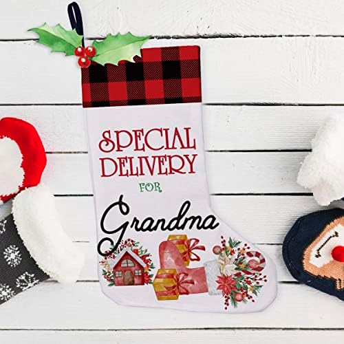 Golsoo Специјална испорака за баба Божиќна порибување Бурлап Најдобра баба Божиќно порибување виси Божиќни украси подароци за