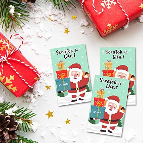 Божиќна гребење картички Божиќна забава игра за празнични настани - Групи, деца и возрасни - празнични билети за томбола за цртежи на награди