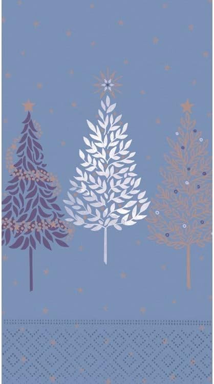 Дизајн Дизајн Божиќ за Божиќни празници - 30 КТ | Декоративни салфетки за хартија за бифе кујна или крпи за рака на прсти | Полноќ јасен дизајн