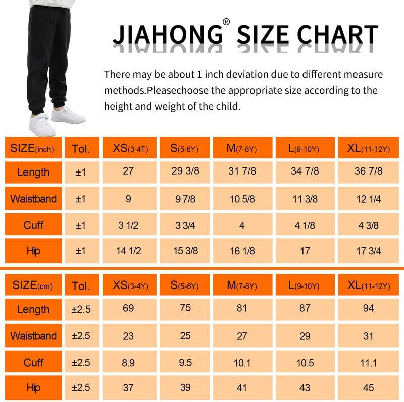 Jiahong Kids Fleece Sweatpants Sweatpants Soft Brushed Joggers Pants влечејќи обични обични џемпери за момчиња или девојчиња 3-12yy