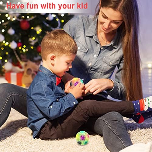 Vdealen Виножито загатка топка фиџет играчки пакет, забавен 3D магичен топка стрес-стрес-играч Подарок за играчки за играчки за деца за деца