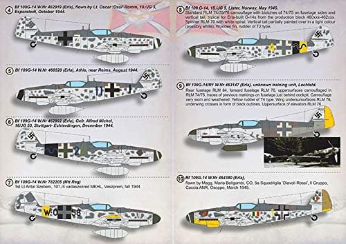 Скала за печатење 72-406-1/72-MesserschMitt BF-109 G-14 доцна, Деклас за авиони