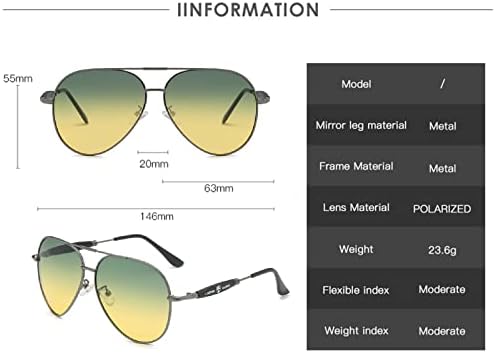 Вирун Очила За Ноќно Гледање, Поларизирани Спортови Против Отсјај УВ400 Жолти Дождливи Заштитни Очила За Сонце За Мажи Кои