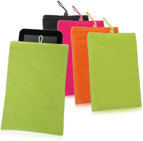 Case Boxwave Case компатибилен со Blu Touchbook M7 MTK - кадифена торбичка, мека велурна ткаенина торба ракав со влечење за Blu TouchBook