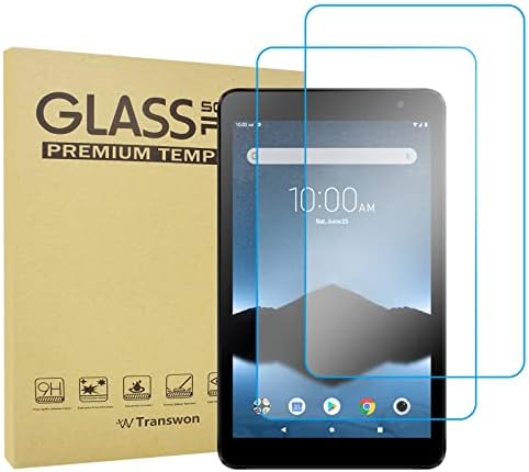 Transwon 2-пакет со каленски стаклен екран заштитник за Sky уреди елита окта таблета, Sky уреди елитни окта таблети заштитник/Sky уреди елита