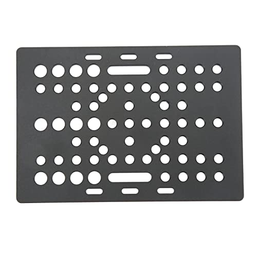 Плоча за гантри, гантриска плоча алуминиумска висока јачина табла со црна анодизирана 3Д печатач Линеарен универзален водич, додатоци