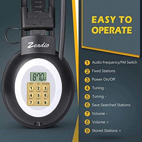 Радио за слушалки на Zeadio Walkman, RM STEREO HEADES приемник на FM