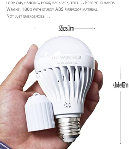 Светилки ЗА Полнење BSOD, LED Магична Сијалица СО Далечински Управувач Топла Бела Светилка За Итни Случаи Без Електрична Енергија Сијалица Со Батерија E26 За Домашно Вн