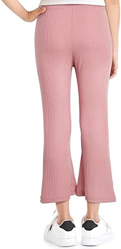 Слатки Срца Девојки Одблесокот Панталони - 2 Пакет Супер Мека Ребрести Исечени Удар Одблесокот Ѕвонче Дното Јога Хеланки