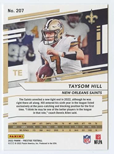 2022 Panini Prestige 207 Taysom Hill New Orleans Saints NFL Football Trading Card