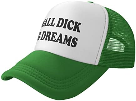 Мал Дик Биг соништа капа - смешни забави Каминувачи Капчиња - Гроздобер Новини луди ретро -бејзбол капа