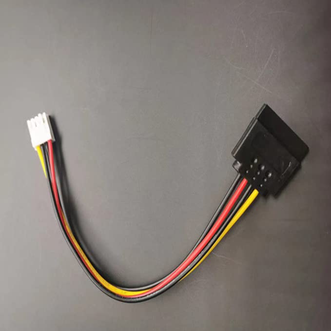 Езон електроника мини 4-пински флопи FDD женски до 15-пински сата кабел за адаптер за напојување