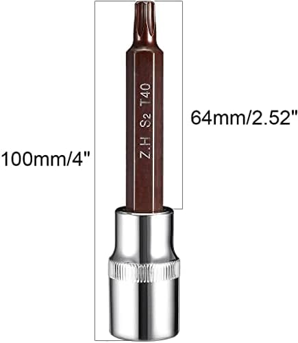 AUNIWAIG 1/2 HEX TORX BIT SOCKET SECTER, S2 CLEET BIT SOCKET COLE, T40 CR-V за автомобилски поправки, домаќинство