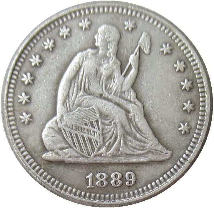 Сад 25 Цент Знаме 1889 Сребрена Реплика Комеморативна Монета