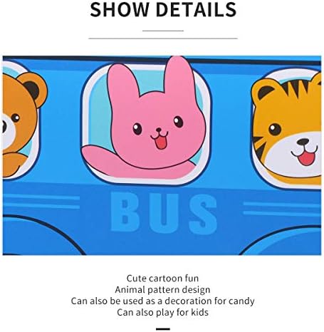 ABOOFAN 5 Еез Роденденска Забава Симпатична Автобуска Форма Деца Бонбони Играчки Добрите Кутии За Складирање Партија Корист