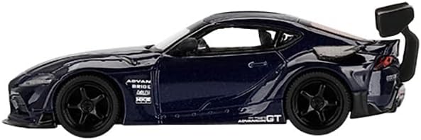 HKS GR Supra Downshift Blue Metallic Limited Edition на 3600 парчиња ширум светот 1/64 Diecast Model Car со вистинска скала