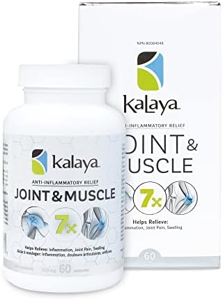 Калаја 7x додаток за поддршка на зглобовите 60 капсули со Босвелија, куркума, МСМ, бромелаин, липаза и витамин Ц.
