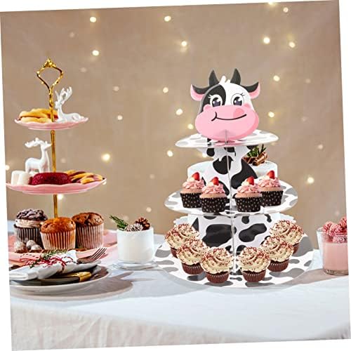 Cupcake со хемотон 3 парчиња 3 нивоа торта стојат картонска торта штанд торта шема