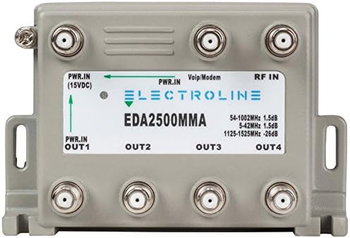 Засилувач за дистрибуција на електронска EDA2500MMA 4-порта RF/CATV