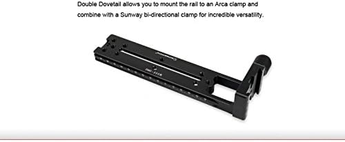 Sunwayfoto DMC-200R вертикална железница W 90 ° Clamp ClampA/RRS компатибилен Sunway