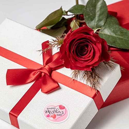 48 Парчиња Среќен Ден На Мајката Розова Налепници, Подарок Обвивка Етикети За Пакување Благодарение Картички Коверти Печати САМ