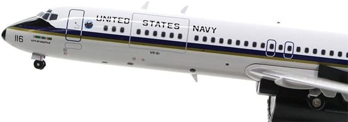 Inflate 200 USA Navy C-9B Skytrain II 159116 со Stand Limited Edition 1/200 Diecast Aircraft претходно изграден модел