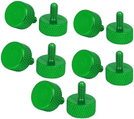 Х-DREE Компјутерска Компјутерска Графичка Картичка Рамна Глава Заврткани Завртки За Палецот Зелена М3, 5х8мм 10 парчиња (Орденадор