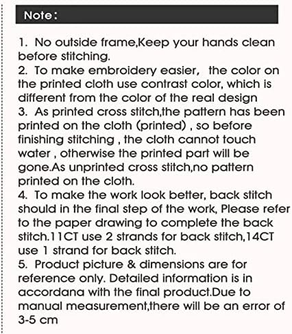 Bilrost Cross Stitch Kits Kits за возрасни вкрстени комплети за бод за почетници запечатени комплети за вкрстени бод за возрасни DIY 11CT везови