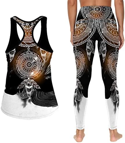 Sport Aspire - домородна воинска воинска граница: Top Racerback Top & Leggings Non See -Trough Fabric