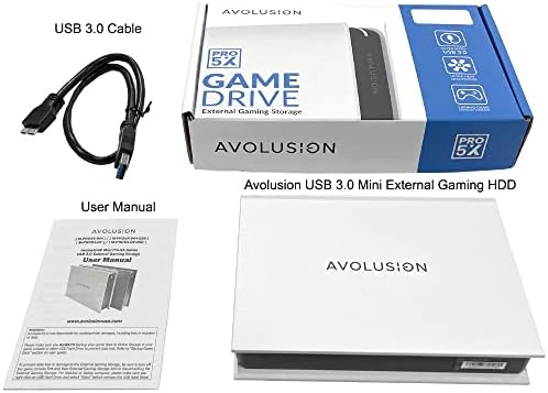 Avolusion Mini Pro - 5X 3TB USB 3.0 Пренослив Надворешен Хард Диск - Бело-2 Година Гаранција