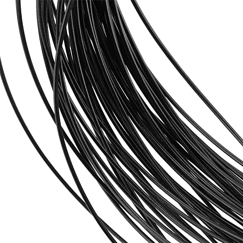 Jeuihau 164 стапки 3/32 инчи црна винил обложена жица јаже, 304 жица од не'рѓосувачки челик за висечки жици, 7 x 7 влакно јадро, 264