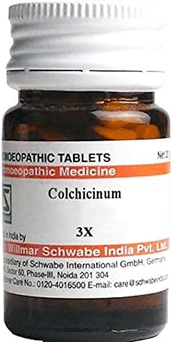 Д -р Вилмар Швабе Индија Колхичинум Тритурација Таблета 3x шише од таблета за тритурација од 20 gm