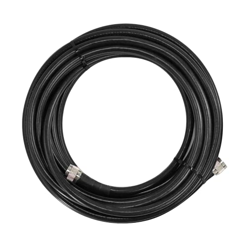 Surecall SC-400 Ultra Coax кабел со низок загуба со N-машки конектори-30 '-црно